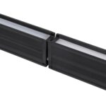 GloboStar® OFFICE 61024-S Γραμμικό Φωτιστικό Οροφής Linear LED 18W 2200lm 120° AC 220-240V Μ120 x Π2 x Υ4cm Φυσικό Λευκό 4500K – Μαύρο – 3 Years Warranty