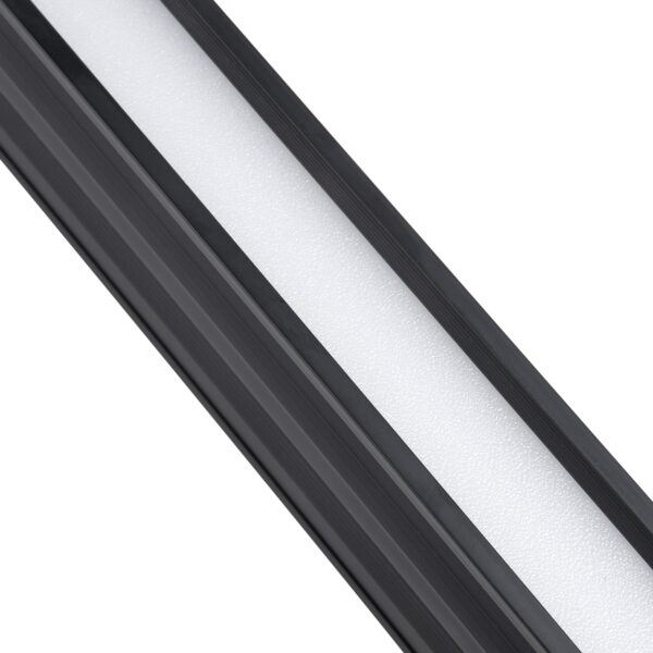 GloboStar® OFFICE 61025-S Γραμμικό Φωτιστικό Οροφής Linear LED 18W 2170lm 120° AC 220-240V Μ120 x Π2 x Υ4cm Θερμό Λευκό 2700K – Μαύρο – 3 Years Warranty