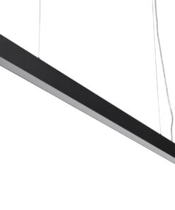 GloboStar® FELIX 61028-P Γραμμικό Κρεμαστό Φωτιστικό Linear LED CCT 54W 6500lm 120° AC 220-240V Μ120 x Π3.5 x Υ7cm – Εναλλαγή Φωτισμού μέσω Τηλεχειριστηρίου All In One Ψυχρό 6000k+Φυσικό 4500k+Θερμό 2700k Dimmable – Μαύρο – 3 Years Warranty