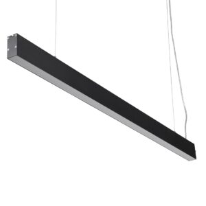 GloboStar® FELIX 61028-P Γραμμικό Κρεμαστό Φωτιστικό Linear LED CCT 54W 6500lm 120° AC 220-240V Μ120 x Π3.5 x Υ7cm – Εναλλαγή Φωτισμού μέσω Τηλεχειριστηρίου All In One Ψυχρό 6000k+Φυσικό 4500k+Θερμό 2700k Dimmable – Μαύρο – 3 Years Warranty