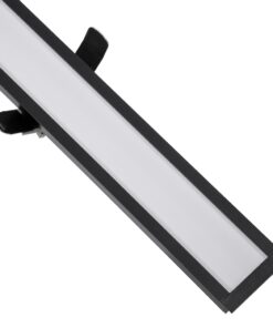 GloboStar® LUCA 61032 Γραμμικό Χωνευτό Φωτιστικό Linear LED CCT 54W 6500lm 120° AC 220-240V Μ121.5 x Π5 x Υ4cm – Εναλλαγή Φωτισμού μέσω Τηλεχειριστηρίου All In One Ψυχρό 6000k+Φυσικό 4500k+Θερμό 2700k Dimmable – Μαύρο – 3 Years Warranty