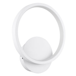 GloboStar® TED 61071 Φωτιστικό Τοίχου – Απλίκα Design LED CCT 9W 1080lm 300° AC 220-240V – Εναλλαγή Φωτισμού μέσω Διακόπτη On/Off All In One Ψυχρό 6000k+Φυσικό 4500k+Θερμό 2700k Μ20 x Π5.5 x Υ23cm – Λευκό