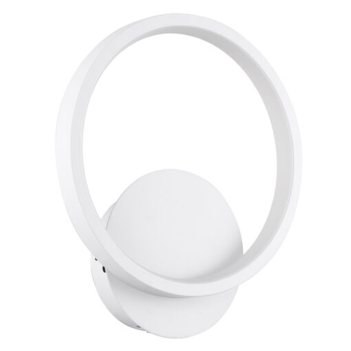 GloboStar® TED 61071 Φωτιστικό Τοίχου – Απλίκα Design LED CCT 9W 1080lm 300° AC 220-240V – Εναλλαγή Φωτισμού μέσω Διακόπτη On/Off All In One Ψυχρό 6000k+Φυσικό 4500k+Θερμό 2700k Μ20 x Π5.5 x Υ23cm – Λευκό