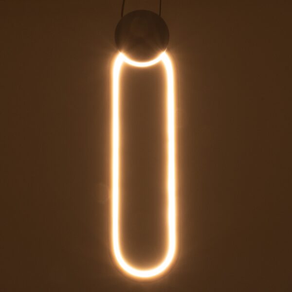 GloboStar® ILDI 61089 Κρεμαστό Φωτιστικό Οροφής Design LED CCT 12W 1440lm 300° AC 220-240V – Εναλλαγή Φωτισμού μέσω Διακόπτη On/Off All In One Ψυχρό 6000k+Φυσικό 4500k+Θερμό 2700k Μ10 x Π2.3 x Υ38cm – Λευκό