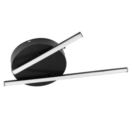 GloboStar® DRACO 61091 Φωτιστικό Οροφής Γραμμικό Linear Design LED CCT 36W 4428lm 120° AC 220-240V – Εναλλαγή Φωτισμού μέσω Τηλεχειριστηρίου All In One Ψυχρό 6000k+Φυσικό 4500k+Θερμό 2700k Dimmable Φ50 x Υ6cm – Μαύρο – 3 Years Warranty
