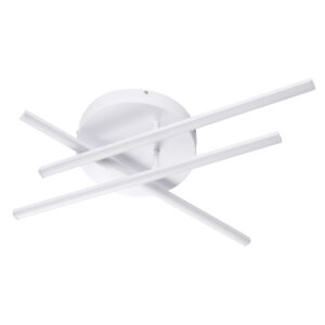 GloboStar® DRACO 61094 Φωτιστικό Οροφής Γραμμικό Linear Design LED CCT 45W 5535lm 120° AC 220-240V – Εναλλαγή Φωτισμού μέσω Τηλεχειριστηρίου All In One Ψυχρό 6000k+Φυσικό 4500k+Θερμό 2700k Dimmable Φ50 x Υ11cm – Λευκό – 3 Years Warranty