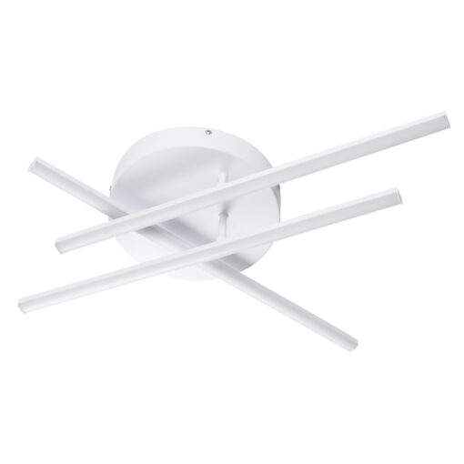 GloboStar® DRACO 61094 Φωτιστικό Οροφής Γραμμικό Linear Design LED CCT 45W 5535lm 120° AC 220-240V – Εναλλαγή Φωτισμού μέσω Τηλεχειριστηρίου All In One Ψυχρό 6000k+Φυσικό 4500k+Θερμό 2700k Dimmable Φ50 x Υ11cm – Λευκό – 3 Years Warranty