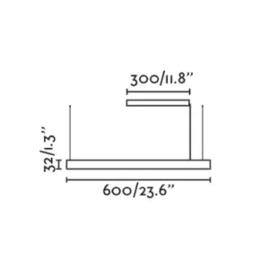 Faro Barcelona VICO 600 Kρεμαστό Φωτιστικό LED  με Επιφανειακό Κουβούκλιο σε Μαύρο Χρώμα 2700K  – 61101