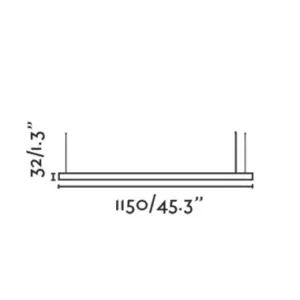 Faro Barcelona VICO 1150 Κρεμαστό Φωτιστικό LED  με Χωνευτό Κουβούκλιο σε Μαύρο Χρώμα 30W 2700K  – 61104