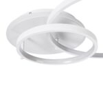 GloboStar® NEMESIS 61106 Φωτιστικό Οροφής Δαχτυλίδι-Κύκλος LED CCT 67W 7573lm 360° AC 220-240V – Εναλλαγή Φωτισμού μέσω Τηλεχειριστηρίου All In One Ψυχρό 6000k+Φυσικό 4500k+Θερμό 2700k Dimmable Φ25+45cm+BackLight – Λευκό – 3 Years Warranty