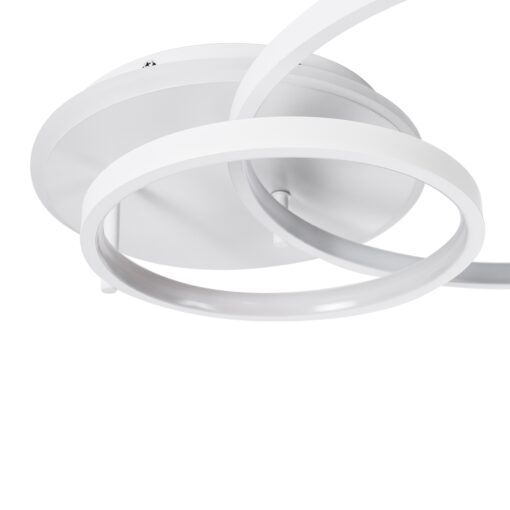 GloboStar® NEMESIS 61106 Φωτιστικό Οροφής Δαχτυλίδι-Κύκλος LED CCT 67W 7573lm 360° AC 220-240V – Εναλλαγή Φωτισμού μέσω Τηλεχειριστηρίου All In One Ψυχρό 6000k+Φυσικό 4500k+Θερμό 2700k Dimmable Φ25+45cm+BackLight – Λευκό – 3 Years Warranty