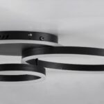 GloboStar® VENOM 61120 Φωτιστικό Οροφής Δαχτυλίδι-Κύκλος LED CCT 67W 8107lm 360° AC 220-240V – Εναλλαγή Φωτισμού μέσω Τηλεχειριστηρίου All In One Ψυχρό 6000k+Φυσικό 4500k+Θερμό 2700k Dimmable Φ25+40cm+BackLight – Μαύρο – 3 Years Warranty