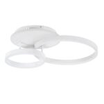 GloboStar® VENOM 61121 Φωτιστικό Οροφής Δαχτυλίδι-Κύκλος LED CCT 67W 8107lm 360° AC 220-240V – Εναλλαγή Φωτισμού μέσω Τηλεχειριστηρίου All In One Ψυχρό 6000k+Φυσικό 4500k+Θερμό 2700k Dimmable Φ25+40cm+BackLight – Λευκό – 3 Years Warranty