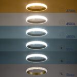GloboStar® DIAMOND 61135 Κρεμαστό Φωτιστικό Δαχτυλίδι-Κύκλος LED CCT 75W 8743lm 360° AC 220-240V – Εναλλαγή Φωτισμού μέσω Τηλεχειριστηρίου All In One Ψυχρό 6000k+Φυσικό 4500k+Θερμό 2700k Dimmable Φ100cm – Χρυσό Βούρτσας – 3 Years Warranty