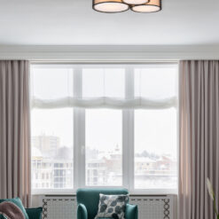 Φωτιστικό Οροφής Trio Lighting BURTON  3x E27 Μαύρο Ματ Μεταλλικό   – 611490332