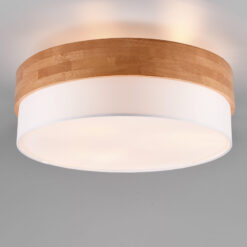 Φωτιστικό Οροφής Trio Lighting SEASONS  3x E27 Φυσικό Ξύλο   – 611500301
