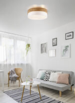 Φωτιστικό Οροφής Trio Lighting SEASONS  3x E27 Φυσικό Ξύλο   – 611500301