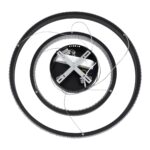 GloboStar® DIAMOND DUO 61150 Κρεμαστό Φωτιστικό Δαχτυλίδι-Κύκλος LED CCT 75W 8743lm 360° AC 220-240V – Εναλλαγή Φωτισμού μέσω Τηλεχειριστηρίου All In One Ψυχρό 6000k+Φυσικό 4500k+Θερμό 2700k Dimmable Φ40+60cm – Μαύρο – 3 Years Warranty