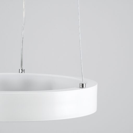 GloboStar® NEMESIS 61153 Κρεμαστό Φωτιστικό Δαχτυλίδι-Κύκλος LED CCT 20W 2356lm 360° AC 220-240V – Εναλλαγή Φωτισμού μέσω Τηλεχειριστηρίου All In One Ψυχρό 6000k+Φυσικό 4500k+Θερμό 2700k Dimmable Φ25cm – Λευκό – 3 Years Warranty
