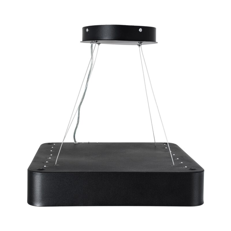 GloboStar® KAMALA 61206-S Πλαφονιέρα Οροφής LED CCT 67W 7370lm 120° AC 220-240V – Εναλλαγή Φωτισμού μέσω Τηλεχειριστηρίου All In One Ψυχρό 6000k+Φυσικό 4500k+Θερμό 2700k Dimmable Μ40 x Π40 x Υ8cm- Μαύρο – 3 Years Warranty