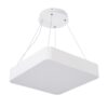 GloboStar® KAMALA 61207-S Πλαφονιέρα Οροφής LED CCT 67W 7370lm 120° AC 220-240V – Εναλλαγή Φωτισμού μέσω Τηλεχειριστηρίου All In One Ψυχρό 6000k+Φυσικό 4500k+Θερμό 2700k Dimmable Μ40 x Π40 x Υ8cm – Λευκό – 3 Years Warranty