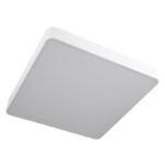 GloboStar® KAMALA 61209-S Πλαφονιέρα Οροφής LED CCT 75W 8625lm 120° AC 220-240V – Εναλλαγή Φωτισμού μέσω Τηλεχειριστηρίου All In One Ψυχρό 6000k+Φυσικό 4500k+Θερμό 2700k Dimmable Μ60 x Π60 x Υ8cm – Λευκό – 3 Years Warranty