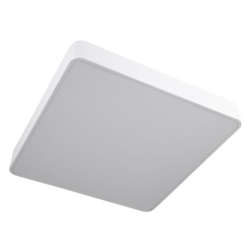 GloboStar® KAMALA 61209-S Πλαφονιέρα Οροφής LED CCT 75W 8625lm 120° AC 220-240V – Εναλλαγή Φωτισμού μέσω Τηλεχειριστηρίου All In One Ψυχρό 6000k+Φυσικό 4500k+Θερμό 2700k Dimmable Μ60 x Π60 x Υ8cm – Λευκό – 3 Years Warranty