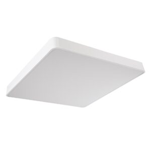 GloboStar® KAMALA 61211-S Πλαφονιέρα Οροφής LED CCT 100W 11020lm 120° AC 220-240V – Εναλλαγή Φωτισμού μέσω Τηλεχειριστηρίου All In One Ψυχρό 6000k+Φυσικό 4500k+Θερμό 2700k Dimmable Μ80 x Π80 x Υ8cm – Λευκό – 3 Years Warranty