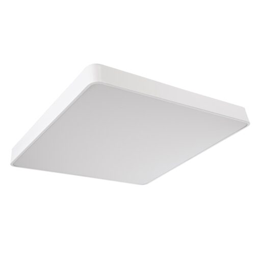 GloboStar® KAMALA 61211-S Πλαφονιέρα Οροφής LED CCT 100W 11020lm 120° AC 220-240V – Εναλλαγή Φωτισμού μέσω Τηλεχειριστηρίου All In One Ψυχρό 6000k+Φυσικό 4500k+Θερμό 2700k Dimmable Μ80 x Π80 x Υ8cm – Λευκό – 3 Years Warranty