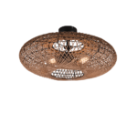 Φωτιστικό Οροφής Trio Lighting 2χE27   Μαύρο Ματ Μεταλλικό    – 612300236