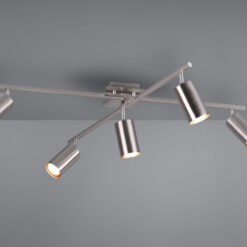 Φωτιστικό Οροφής Trio Lighting 5xGU10 Νίκελ Ματ Μεταλλικό 612400507
