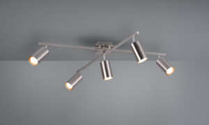 Φωτιστικό Οροφής Trio Lighting   5xGU10 Νίκελ Ματ Μεταλλικό    612400507