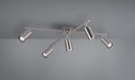 Φωτιστικό Οροφής Trio Lighting   5xGU10 Νίκελ Ματ Μεταλλικό    612400507