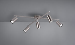 Φωτιστικό Οροφής Trio Lighting   5xGU10 Νίκελ Ματ Μεταλλικό    612400507