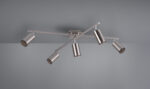 Φωτιστικό Οροφής Trio Lighting   5xGU10 Νίκελ Ματ Μεταλλικό    612400507