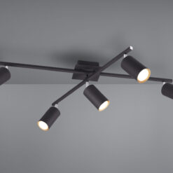 Φωτιστικό Οροφής Trio Lighting 5xGU10 Μαύρο Ματ Μεταλλικό 612400532