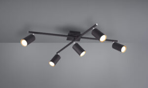Φωτιστικό Οροφής Trio Lighting   5xGU10 Μαύρο Ματ Μεταλλικό    612400532