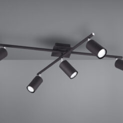Φωτιστικό Οροφής Trio Lighting   5xGU10 Μαύρο Ματ Μεταλλικό    612400532