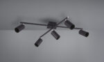 Φωτιστικό Οροφής Trio Lighting   5xGU10 Μαύρο Ματ Μεταλλικό    612400532