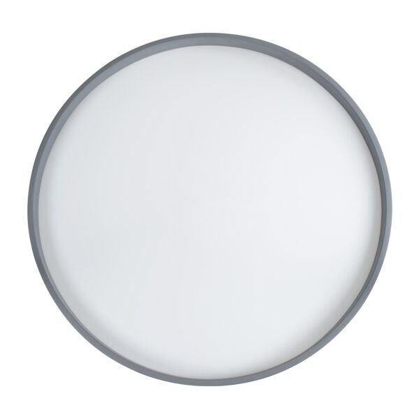 GloboStar® NARNIA 61260 Πλαφονιέρα Οροφής LED CCT 100W 11500lm 120° AC 220-240V – Εναλλαγή Φωτισμού μέσω Τηλεχειριστηρίου All In One Ψυχρό 6000k+Φυσικό 4500k+Θερμό 2700k Dimmable Φ60 x Υ10cm – Γκρι Ανθρακί – 3 Years Warranty