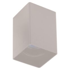 ΦΩΤΙΣΤΙΚΟ ΟΡΟΦΗΣ ΤΕΤΡΑΓΩΝΟ GU10 80x80x125 ΠΛΑΣΤΙΚΟ ΛΕΥΚΟ EUROLAMP 145-25025