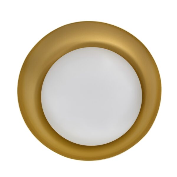 GloboStar® ANATOLIA 61263 Πλαφονιέρα Οροφής LED CCT 60W 6900lm 120° AC 220-240V – Εναλλαγή Φωτισμού μέσω Τηλεχειριστηρίου All In One Ψυχρό 6000k+Φυσικό 4500k+Θερμό 2700k Dimmable Φ43cm – Χρυσό – 3 Years Warranty