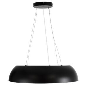 GloboStar® ANATOLIA 61269 Κρεμαστή Πλαφονιέρα Οροφής LED CCT 75W 8625lm 120° AC 220-240V – Εναλλαγή Φωτισμού μέσω Τηλεχειριστηρίου All In One Ψυχρό 6000k+Φυσικό 4500k+Θερμό 2700k Dimmable Φ60cm – Μαύρο – 3 Years Warranty