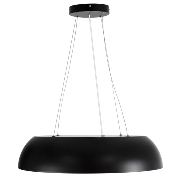 GloboStar® ANATOLIA 61269 Κρεμαστή Πλαφονιέρα Οροφής LED CCT 75W 8625lm 120° AC 220-240V – Εναλλαγή Φωτισμού μέσω Τηλεχειριστηρίου All In One Ψυχρό 6000k+Φυσικό 4500k+Θερμό 2700k Dimmable Φ60cm – Μαύρο – 3 Years Warranty