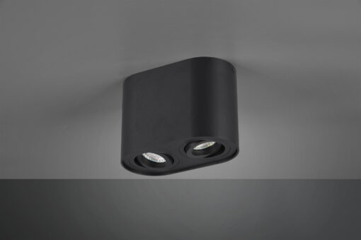 Φωτιστικό Οροφής Trio Lighting   GU10 Μαύρο Ματ Μεταλλικό    612900232
