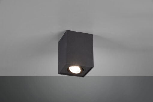 Φωτιστικό Οροφής Trio Lighting   GU10 Μαύρο Ματ Μεταλλικό    613000132