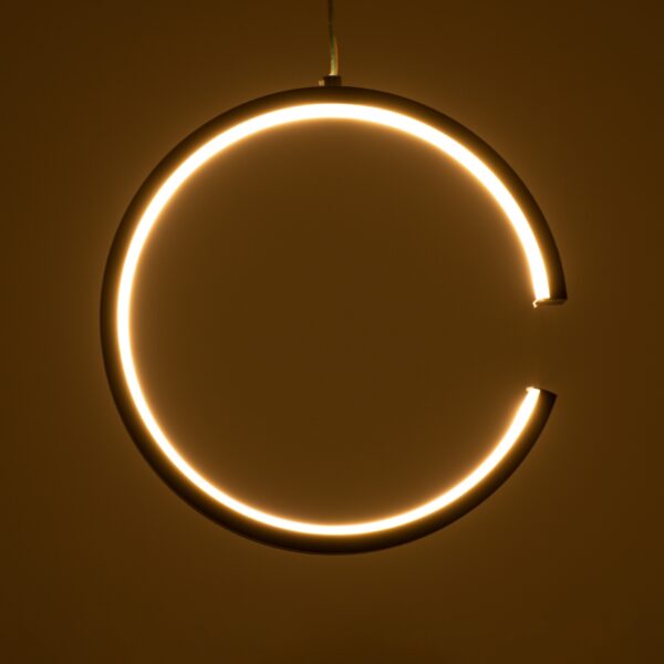 GloboStar® CEROBA 61306 Κρεμαστό Φωτιστικό Οροφής Linear Design LED CCT 12W 1320lm 360° AC 220-240V – Εναλλαγή Φωτισμού μέσω Διακόπτη On/Off All In One Ψυχρό 6000k+Φυσικό 4500k+Θερμό 2700k Φ22 x Π2cm – Μαύρο – 3 Years Warranty