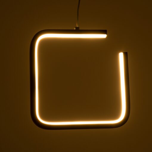 GloboStar® CEROBA 61308 Κρεμαστό Φωτιστικό Οροφής Linear Design LED CCT 12W 1320lm 360° AC 220-240V – Εναλλαγή Φωτισμού μέσω Διακόπτη On/Off All In One Ψυχρό 6000k+Φυσικό 4500k+Θερμό 2700k Μ22 x Π2 x Υ22cm – Μαύρο – 3 Years Warranty
