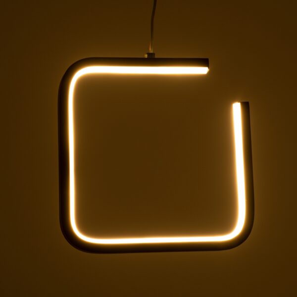 GloboStar® CEROBA 61308 Κρεμαστό Φωτιστικό Οροφής Linear Design LED CCT 12W 1320lm 360° AC 220-240V – Εναλλαγή Φωτισμού μέσω Διακόπτη On/Off All In One Ψυχρό 6000k+Φυσικό 4500k+Θερμό 2700k Μ22 x Π2 x Υ22cm – Μαύρο – 3 Years Warranty