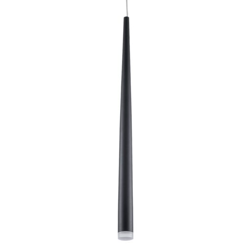 GloboStar® TEARS 61309 Κρεμαστό Φωτιστικό Οροφής Design LED CCT 3W 330lm 180° AC 220-240V – Εναλλαγή Φωτισμού μέσω Διακόπτη On/Off All In One Ψυχρό 6000k+Φυσικό 4500k+Θερμό 2700k Φ3.2 x Υ51.5cm – Μαύρο – 3 Years Warranty